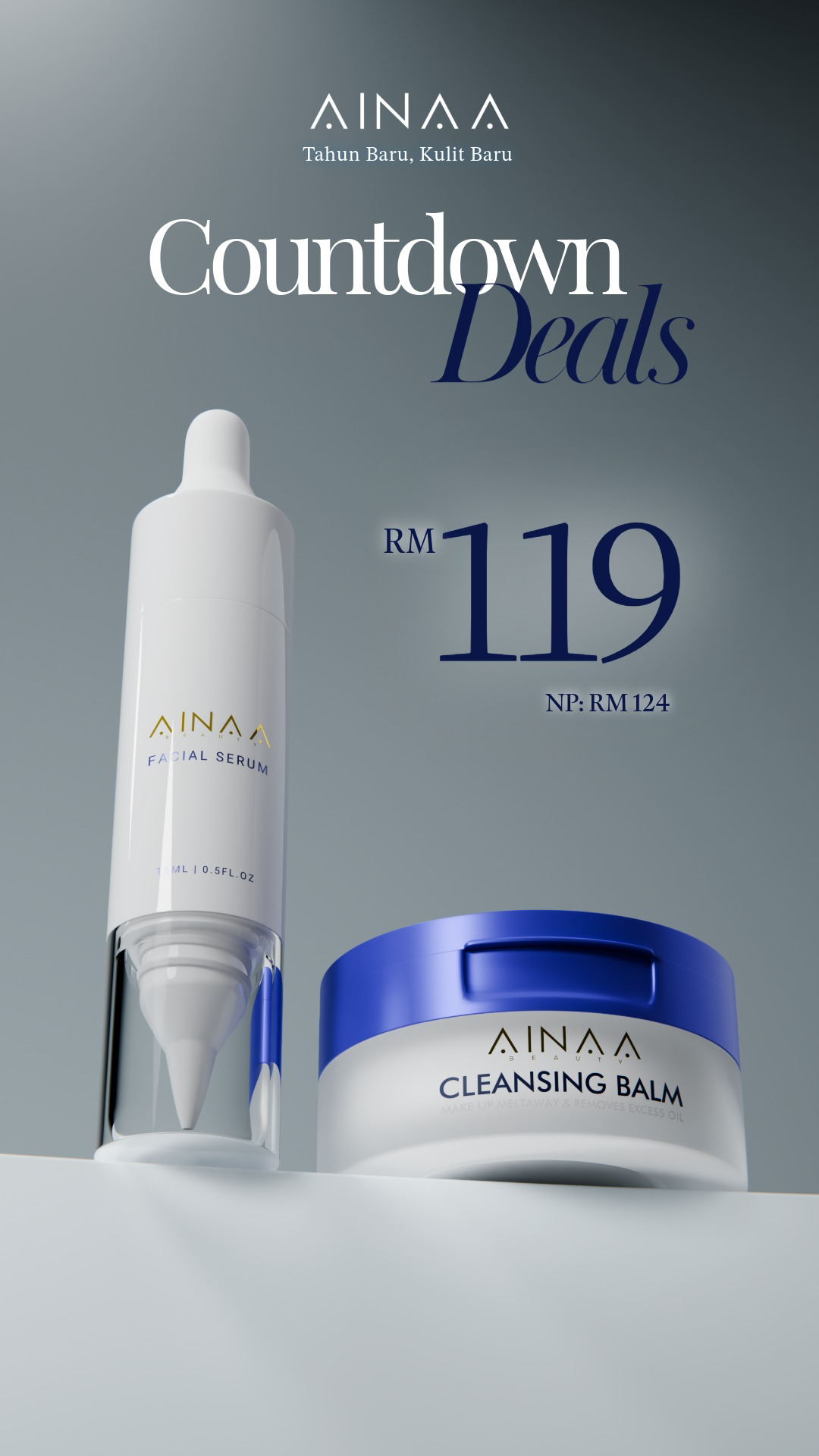 AINAA SERUM + AINAA CLEANSING BALM 1